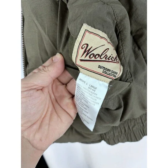 WOOLRICH Size Large Mens Reversible Realtree Camo Thermore Bomber Jacket - Picture 9 of 9